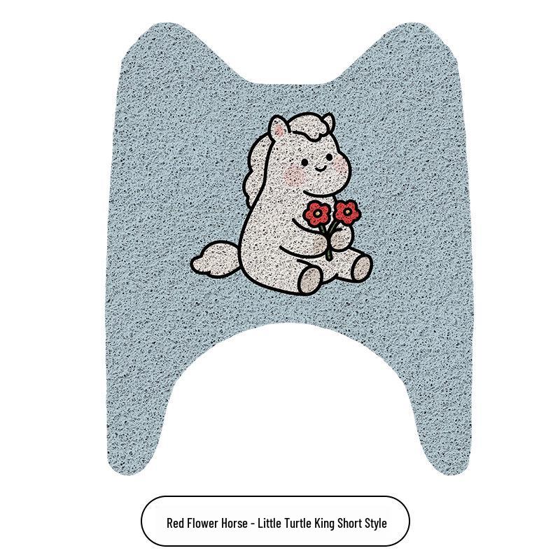 Cartoon Electric Vehicle Anti-Slip Foot Pedal Mat - Dirt-Resistant Floor Protection for Home Use