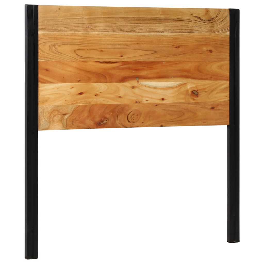 Headboard 100 cm Solid Acacia Wood and Iron