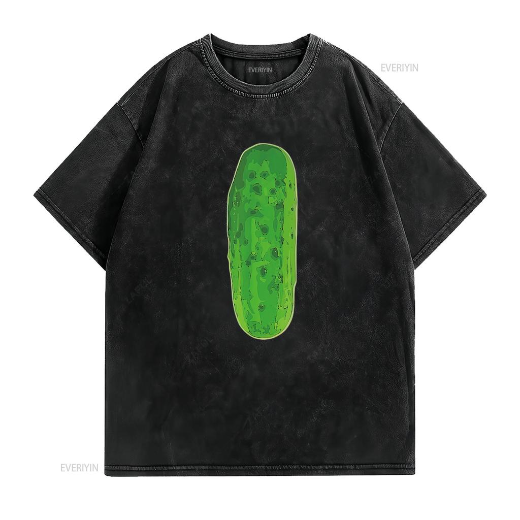 Mens Big Pickle T Shirt Black L vintage Washed Breathable Soft Unisex homme Stretched Top For Everyday Wear fashion graphic