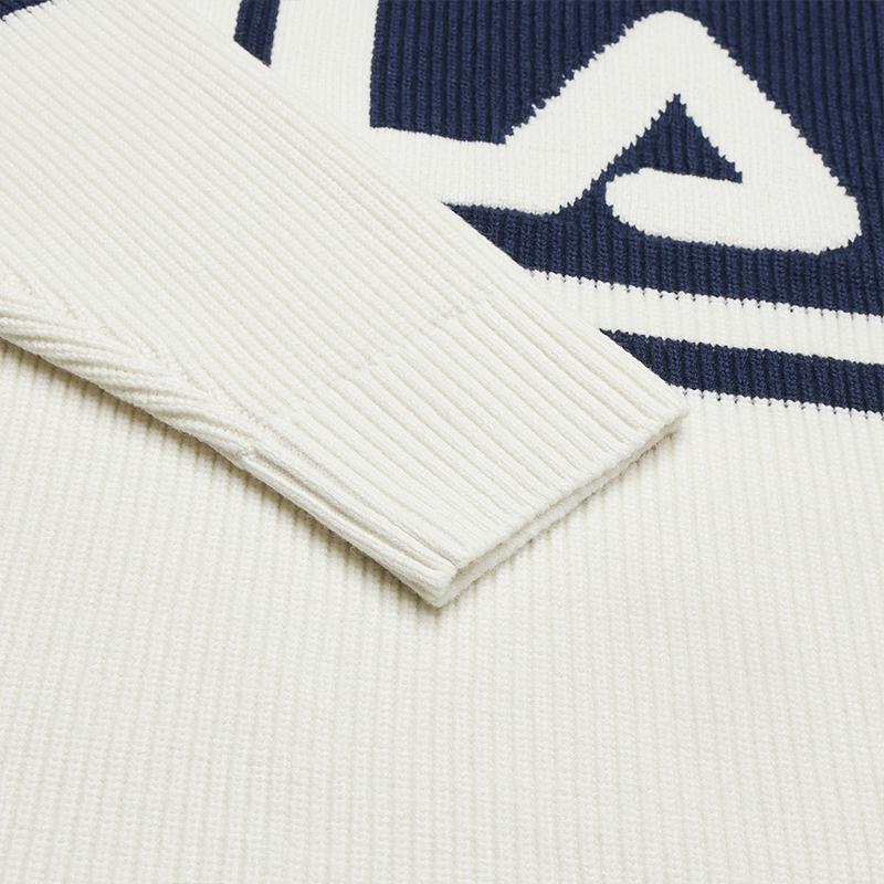 New FILA ORIGINALE Knitwear Unisex Cloud White F51U549403FWT