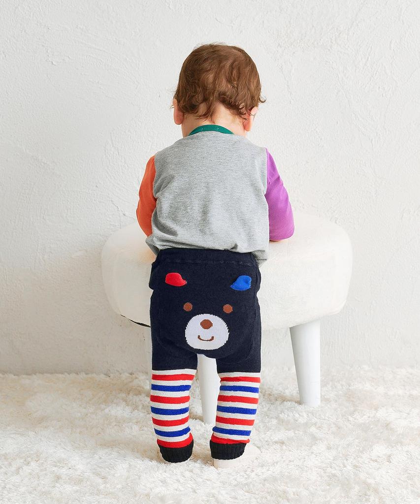 MIKIHOUSE HOT BISCUITS Baby Boys and Size M Leggings, Girls, Black, (80-90cm), 70-9807-492