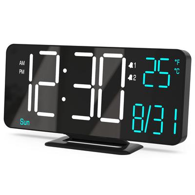KOSUMOSU LED Table Alarm Clock Black