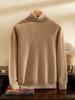 100% Pure Cashmere Men's High Neck Sweater - Luxuriously Soft, Warm, and Fashionable