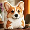 Hondvormig Kussen Dierlijk Plaid Kussen Zachte Pluche Stof PP Katoen Vulling Shiba Hond Kussen Vormgegeven Vorm