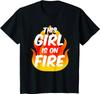 This Girl Is On Fire Lady Woman Power Go Girls T Shirt Graphic T Shirts Casual Cotton Daily Four Seasons Tees Harajuku Tops