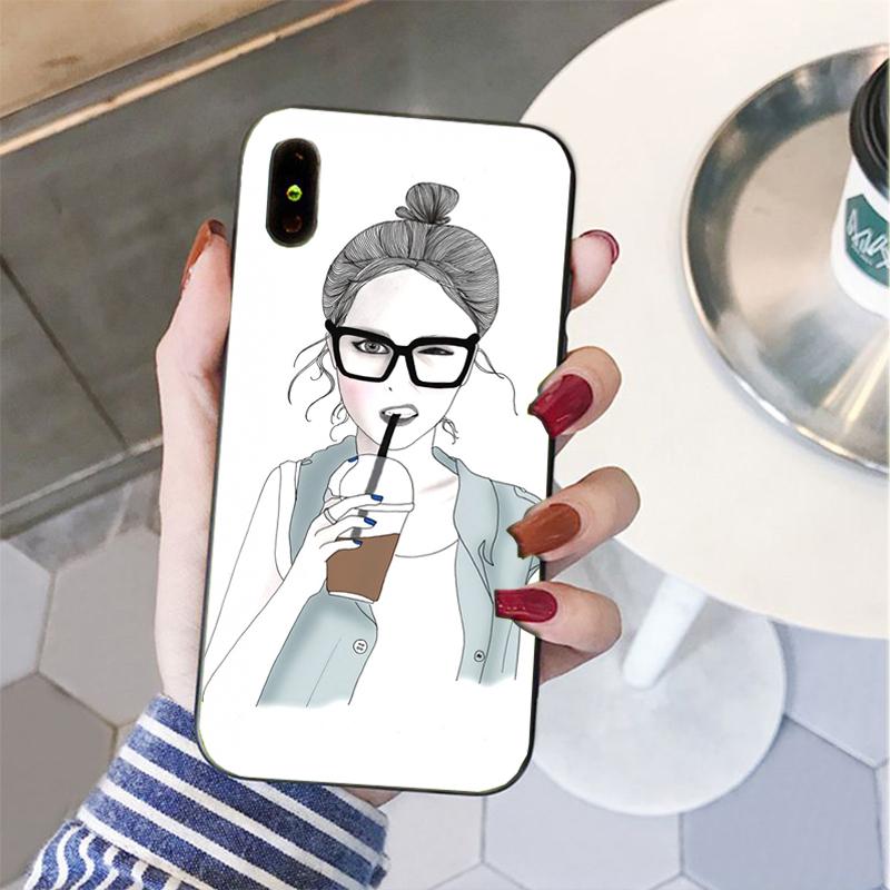 Husă de telefon Sunshine Girl pentru iPhone 11 12 pro XS MAX 8 7 6 6S Plus X 5S SE 2020 XR