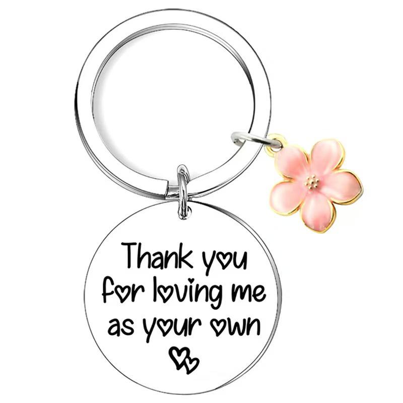 Stainless Steel Engraved Keychain Gift for Mother's Day & Birthdays with DIY Accessories