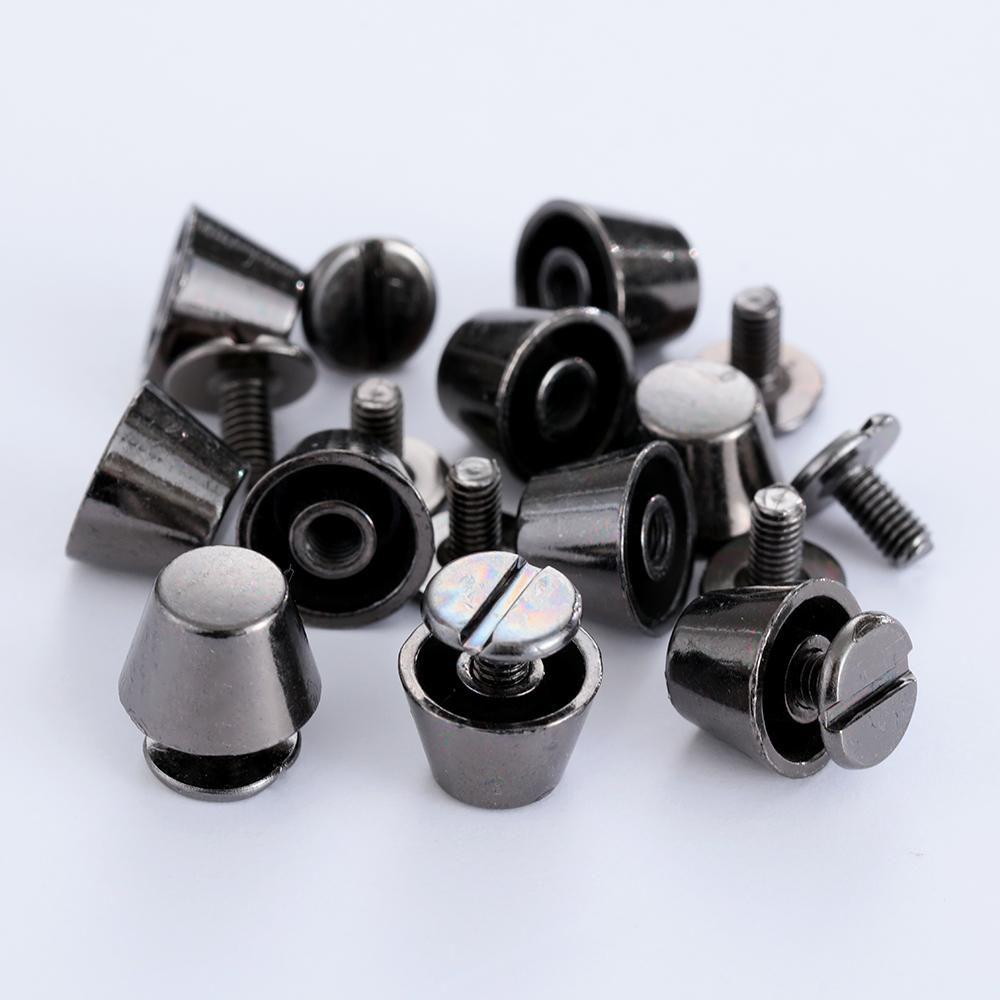10set/bag 10/12mm Punk Cloth Button Leather Craft Clothes/Bag/Shoes Bucket Dome Round Head Screws Solid Nail Bolt Strap Rivets