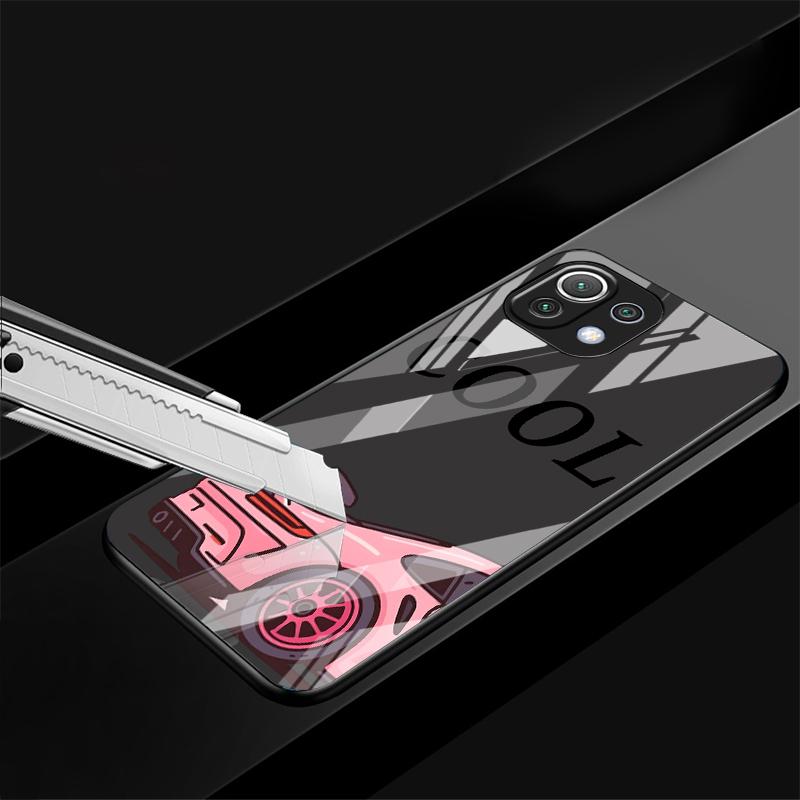 Cool Car Case for Xiaomi Mi 14 13 10 Pro 12T 11T 10T 12 11 Lite Note 10 12X Glass Phone Cover