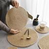 Linen Insulation Mat, Woven Dining Table Mat, Household Heat-resistant Mat, Bowl Mat, Dining Mat, Cup Mat