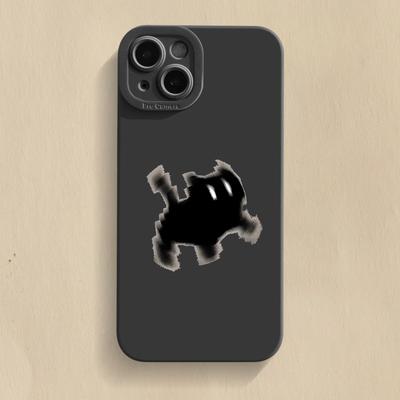 

Cute Black Cat Reading and Running Pattern Phone Case for iPhone 17 16 15 14 13 12 11 16E Series Pro Max Plus iphone 12 ProMax