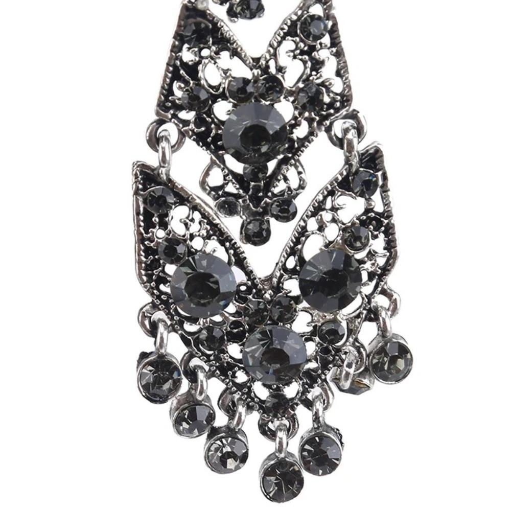 Fashion Rhinestone Tie Short Length Metal Short Tie Special Sparkle Costume Tie  Wine Party