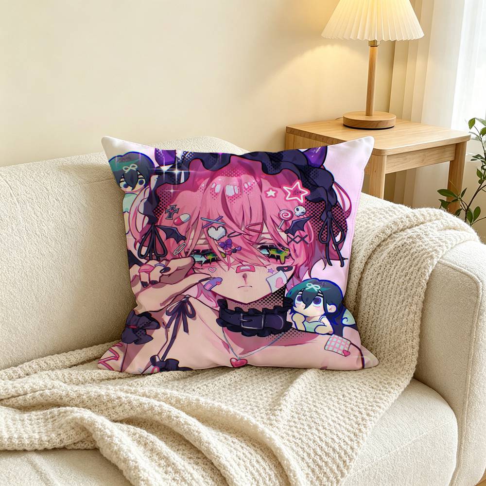 Alien Stages Mizi Square Double-Sided printed Pillow Case Bedroom Bedside Pillow Sofa Cushion Cover
