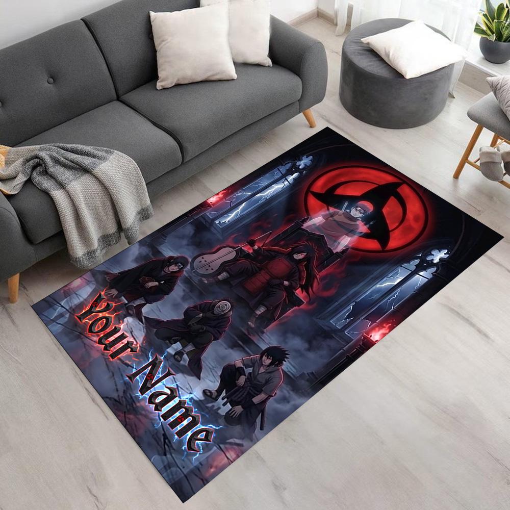 Naruto Character Customizable Name Area Rug Perfect for Dormitory Entryway Outdoor Hallway Antislip Carpet Office home decor Perfect Gift for Women/Me