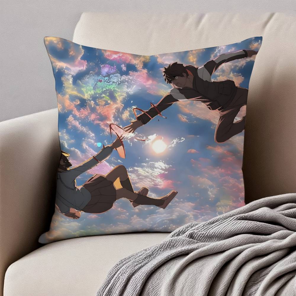 

Y-Your N-Name Pillow Case Anti-dustmite Pillowcase Invisible Zipper Silky Short Plush Sofa Cushion Cover 12x12Inch