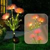 Garden Summer External Solar Lights Eternal Flower Sunflower LED Solar Lawn Lamp Festival Outdoor Wedding Camping Party Decor