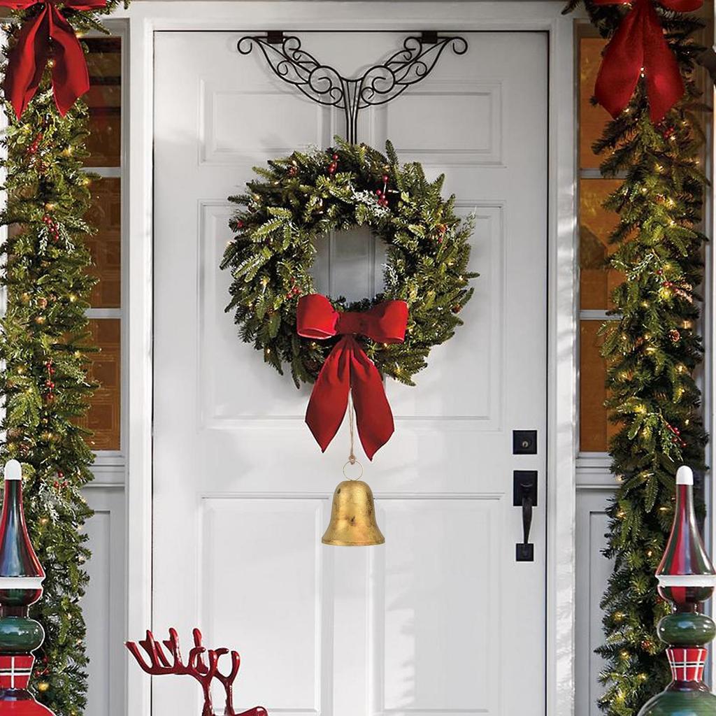 Decorative Bells Party Decorations Rustic Holiday Decor Christmas Ornaments Retro Bells For Outdoor Window Wall Shelf Fireplace