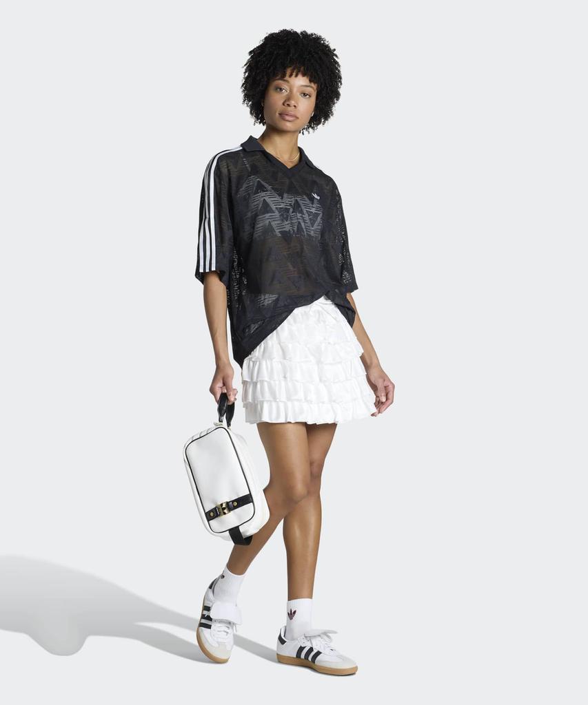 ADIDAS Lace Ruffle Mini Skirt - White / Kc6425