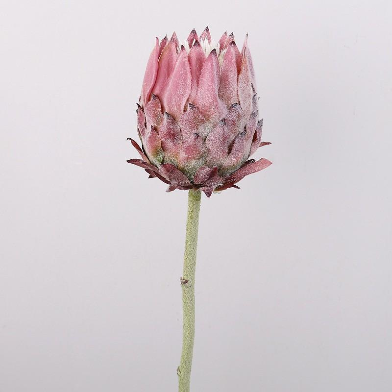 Artificial Thistle Flower Bouquet Home Decor Table Centerpiece Nordic Style Fake Single Stem