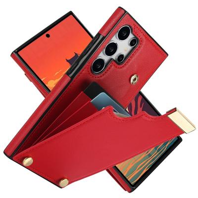 Organ Card Slot Leather Phone Case for Samsung Galaxy S21 S23 FE S24 S22 Ultra Plus A15 A54 A53 A52S A14 A13 Wallet Cover