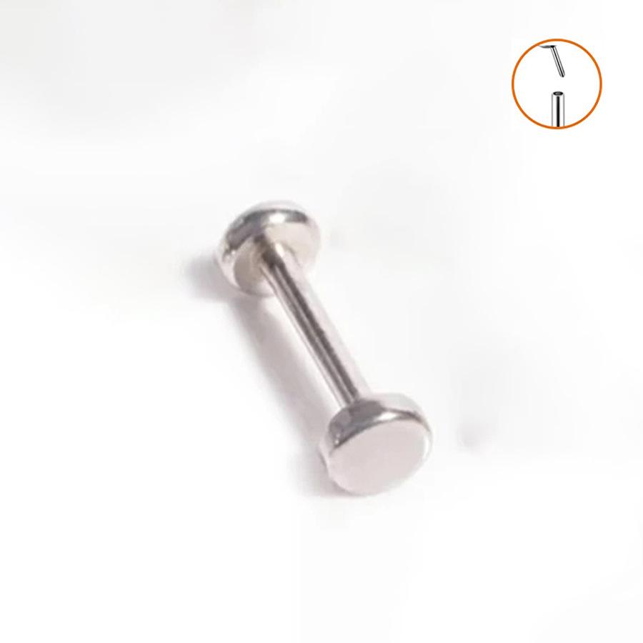 Titanstahl Konische Scheiben Langhantel Lippen-, Ohr- und Nasenstecker Piercingschmuck (0.8-1.2mm)