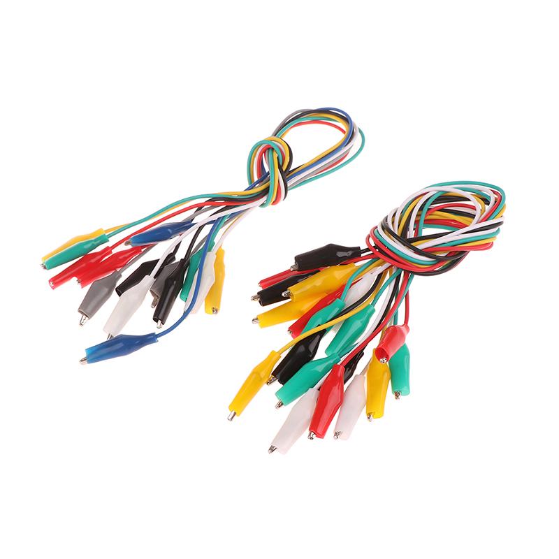 7/10 Pcs DIY Alligator Clips Electrical Test Jumper Wire Roach Clip Test Leads 5 Colors Alligator Double-ended Crocodile Clips