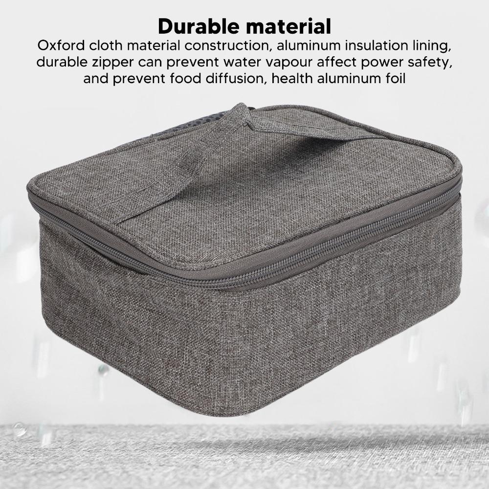Large Capacity Heated Thermal Bag Waterproof Portable Oven USB Heating Lunch Box  Office Use