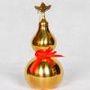 Smooth Copper Gourd Ornament 4/4.5 Inch Wealth Gourd Figurine Brass Gourd Statue  Fengshui