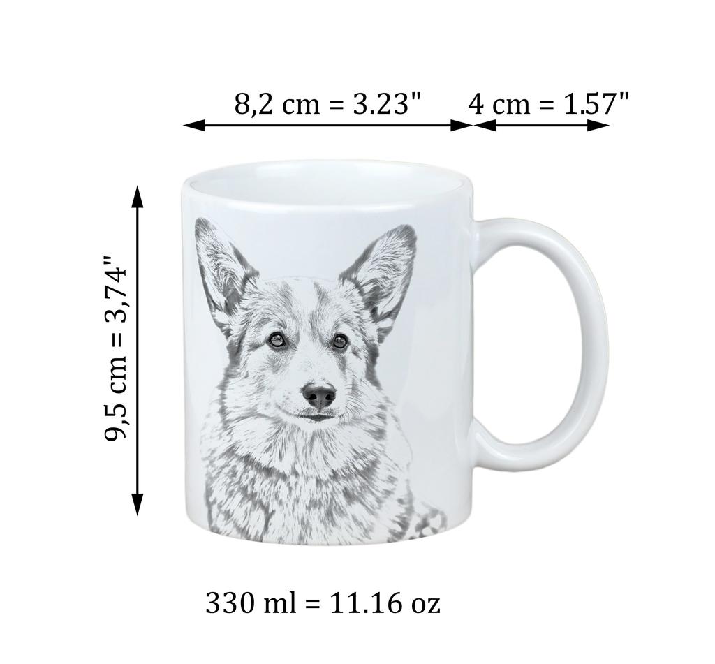 Pembroke Welsh Corgi - cup with a dog, cup with a photo, personalized gift from the Art-Dog brand