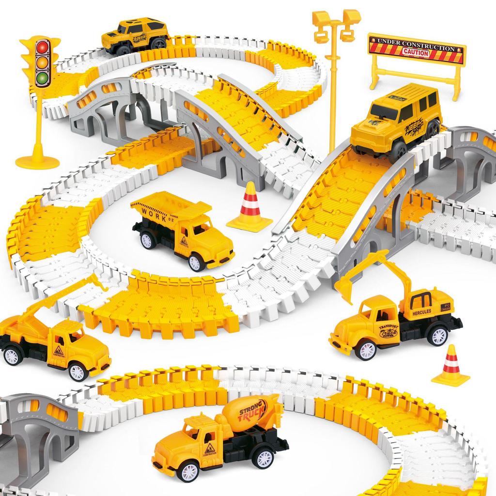 DIY Modulare Elektrische Autorennbahn Bausteine für Kinder - Ingenieurwesen & Lernspielzeug