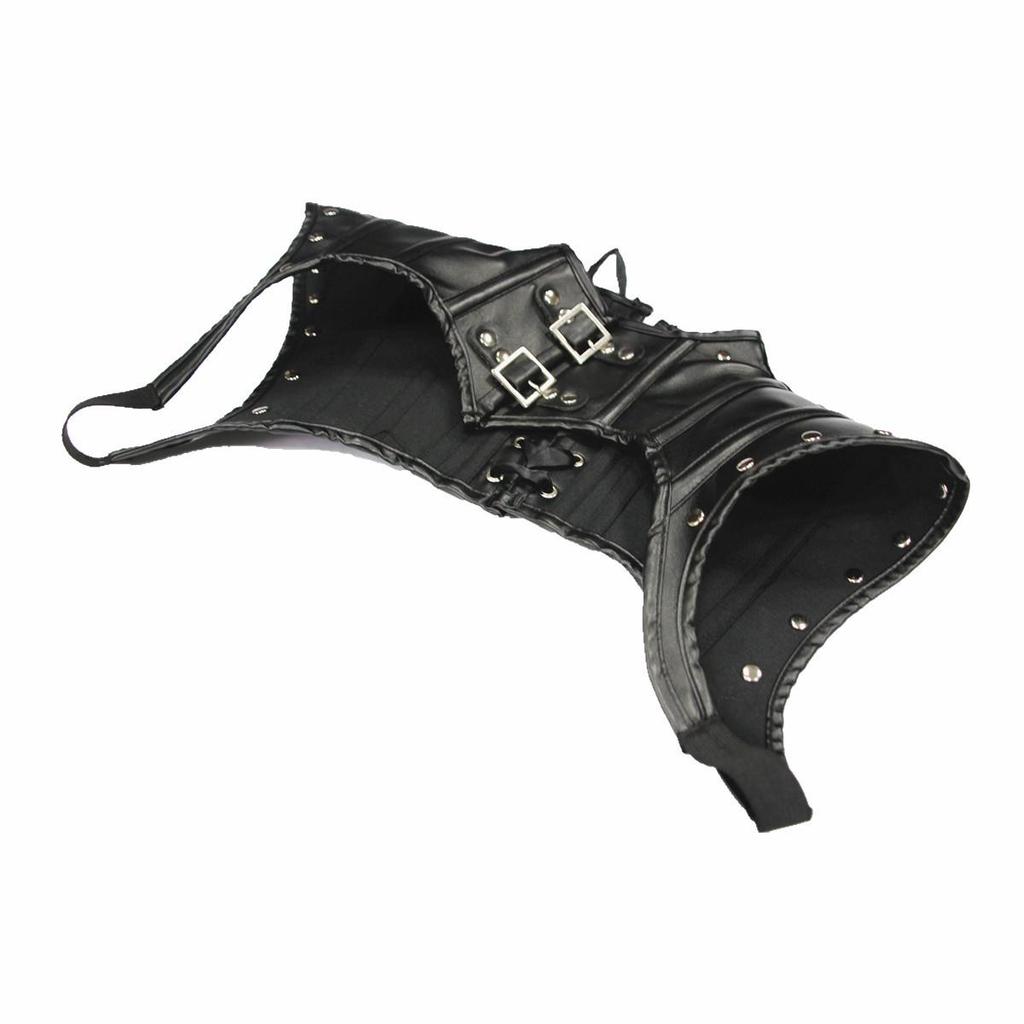2019 Gothic Punk Choker Knight Leather Bodycon Shawl - K001