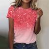 2025 Women's Street Fashion T-shirt Dream Star 3d Printed Short-sleeved All-match Daily Round Neck Top Women's Clothing