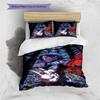 Anime Pattern Bedding Quilt Set Quilt Cover Pillowcase Home Decoration Birthday Gift (1 * Duvet Cover + 2 * Pillowcase, Without Core)