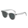 Large frame milk tea color sunglasses women's retro square big face thin glasses trendy new sunglasses spot