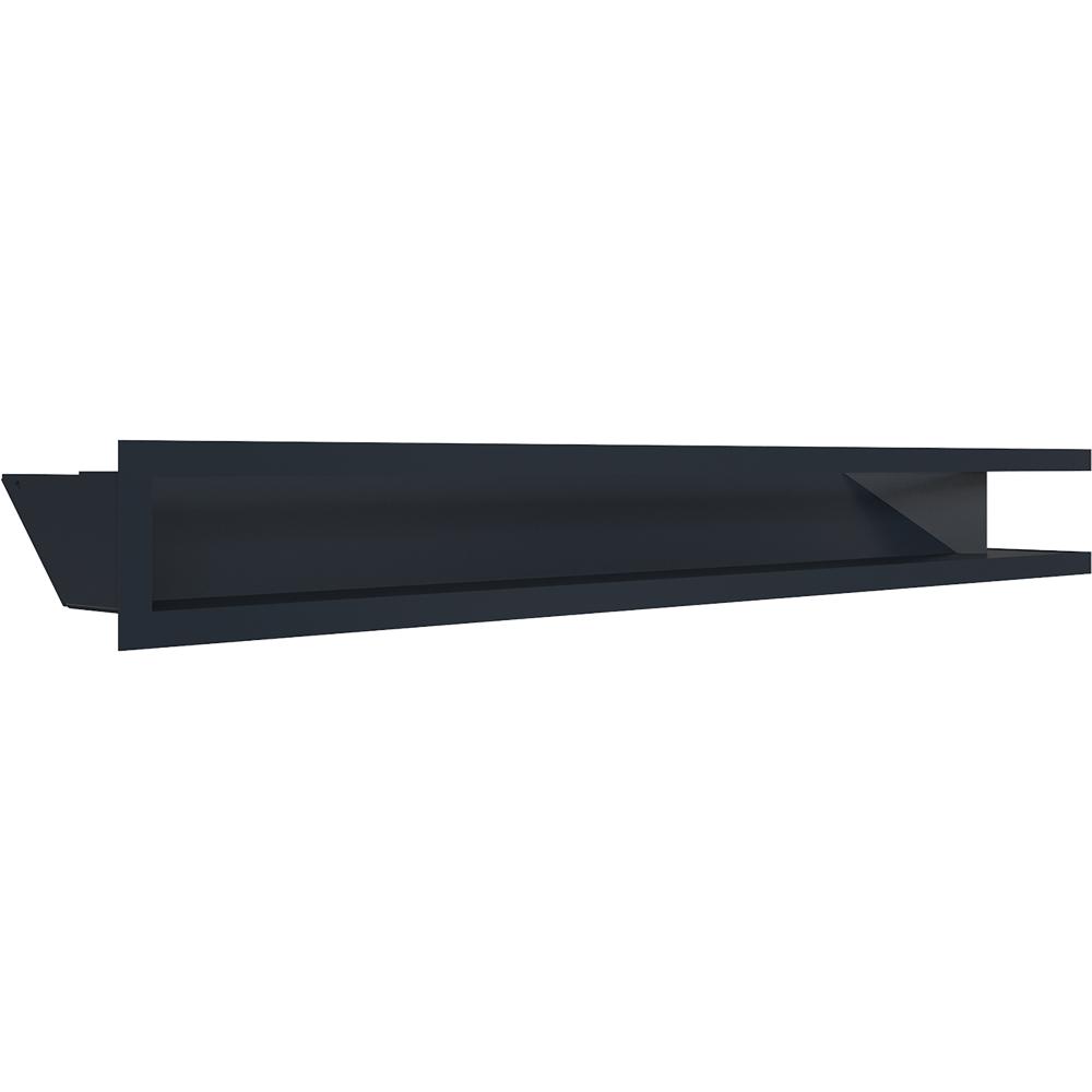 Fireplace Grille KRATKI LUFT Graphite 9x80x40 Right Ventilation Set of 2 Pcs