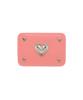 Lemasque Pie Heart Slim Card Wallet Coral