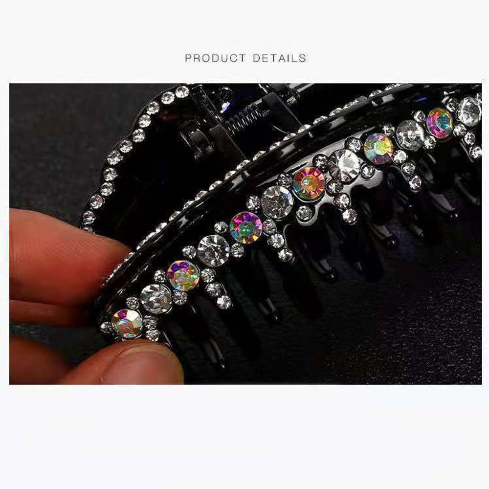 Fixing Ladies Hair Crystal Hair Clip Big Hairpin New Hair Accessories  Women Girls