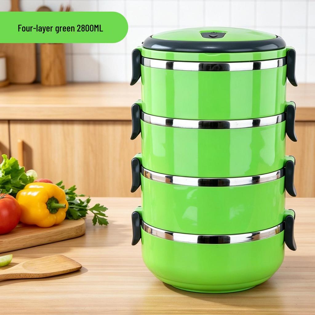 Versiegelte doppelwandige Edelstahl-Isolier-Lunchbox - Großes Fassungsvermögen für Schüler