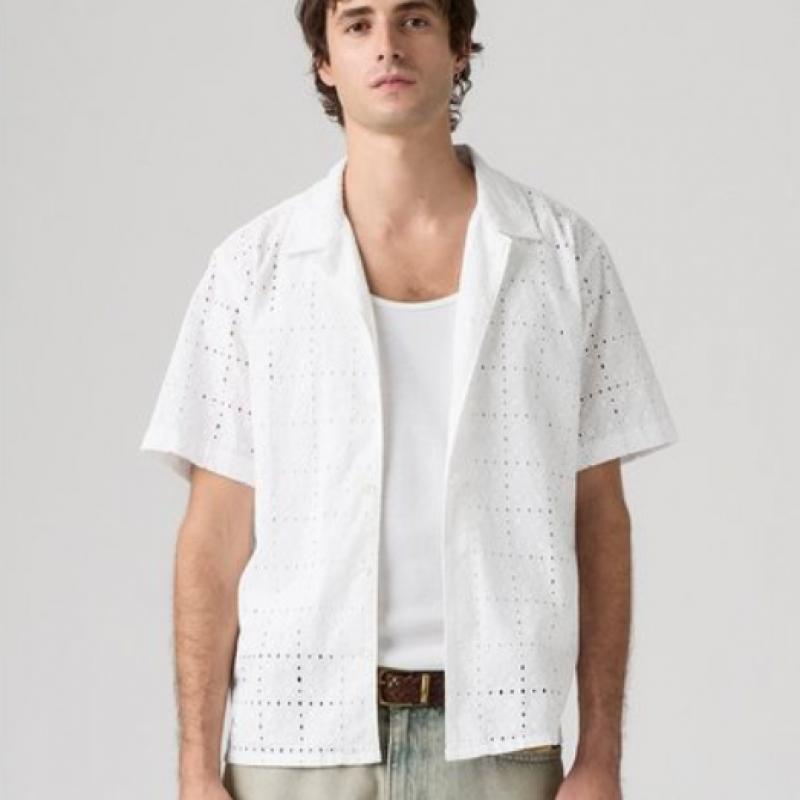 Levi S Men Short Sleeve Llama Boxy Shirt 005h5 0004