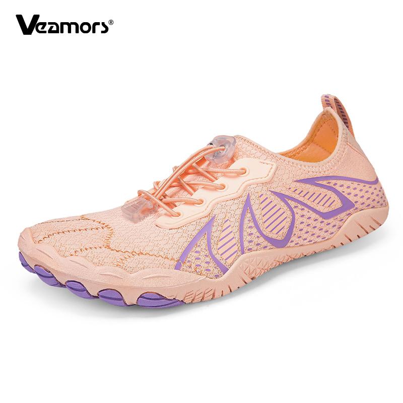 Men Barefoot Beach Wading Shoes Quick Drying Outdoor Aqua Shoes for Surfing Fishing Women Breathable Water Sports Shoes Non-slip