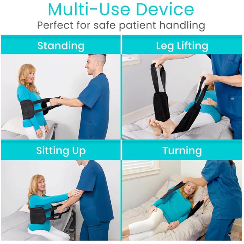 Transfer Nursing Sling Pad Device Patient Elderly Safety Lifting Aids Turn Over Auxiliary Belt For Paralysis Patient Home Bed