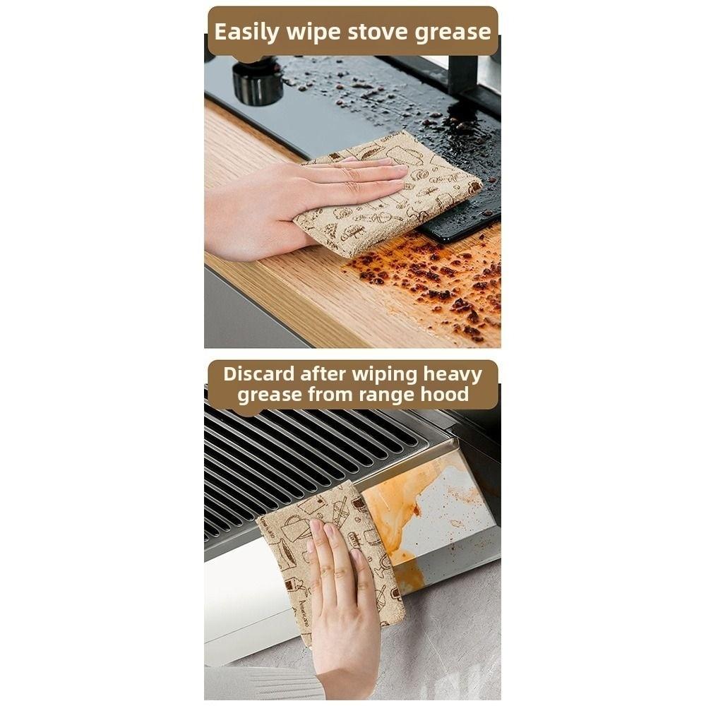 1/2Roll Microfiber Kitchen Cleaning Cloth Tearable Kitchen Towels  Wet and Dry Use