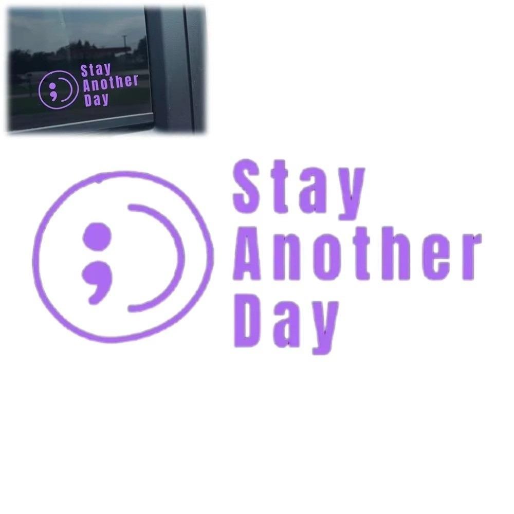 Glossy Finish SAD Stay Another Day Self Adhesive Reminder Stickers Car Decals  Vehicle Accessories