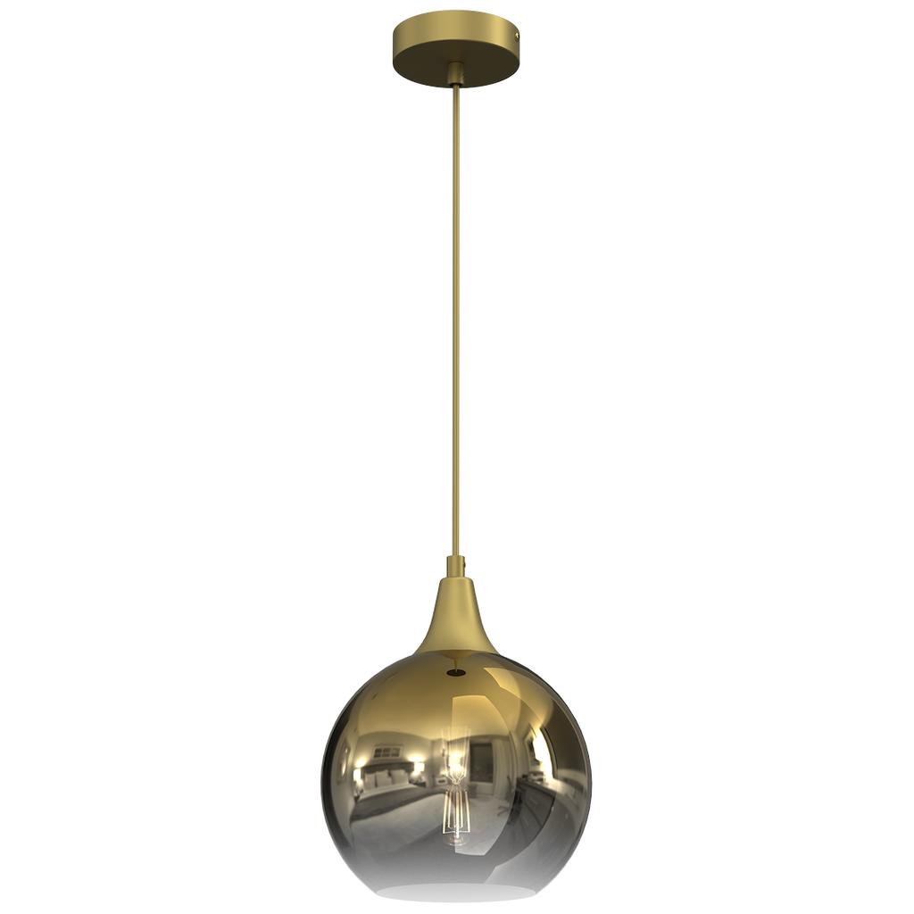 Monte Gold Hanging Lamp, Diameter 200, 1Xe27