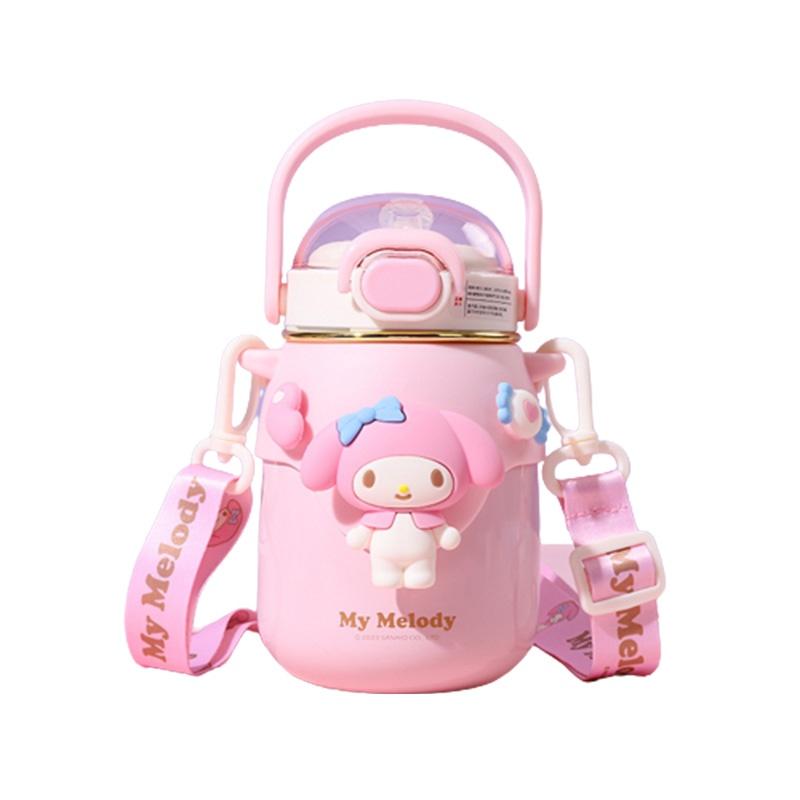 Hochwertige Wasserflasche im Cartoon-Stil mit tragbaren und isolierenden Eigenschaften