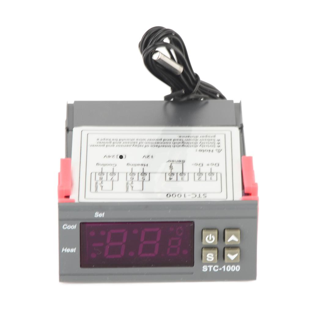 Digital Temperature Controller Digital Temperature Controller Cooling and Heating Thermostat with  Sensor ‑1000