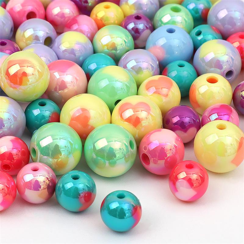 

Plated Macaron Heart Beads for DIY Beading and Handmade Accessories