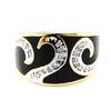 Gold Plated Ring 'Romy' Black Gold - 12 Mm