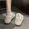 Platform White Shoes Women's Spring New Versatile Stars Sports and Leisure Board Shoes Tide