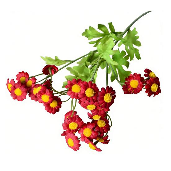 Artificial Flowers 30 Heads Silk Cloth Chamomile Stems Pastoral Style Fake Flowers Wall Wedding Decor Photo Props